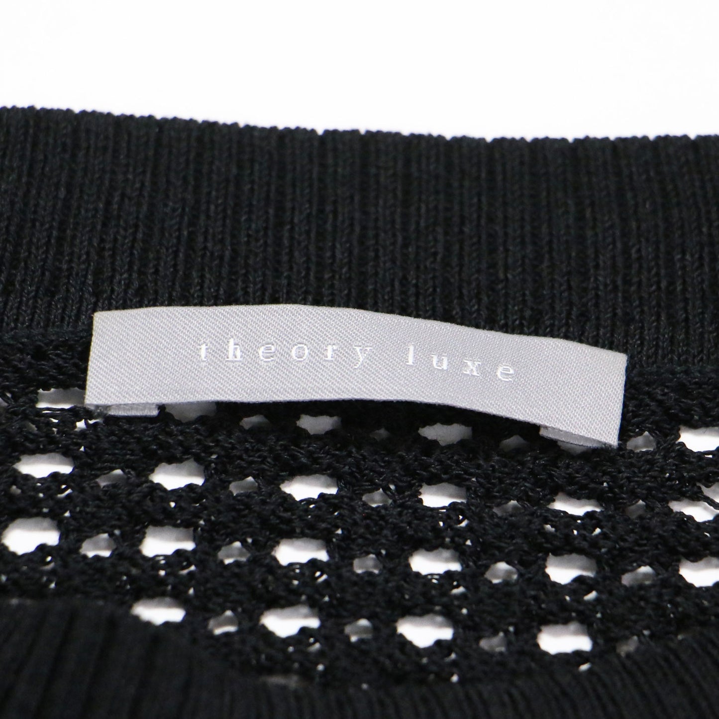 25春夏 透かし編み フレンチスリーブ ニット / Suffork Hella Sweater プルオーバー クルーネック アイレット柄 シアー