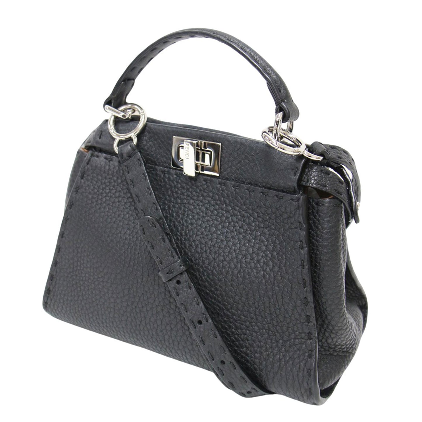 ピーカブー ミニ 8BN244 / ハンドバッグ ショルダー 2WAY クロスボディ メタルパーツ 牛革 セレリア