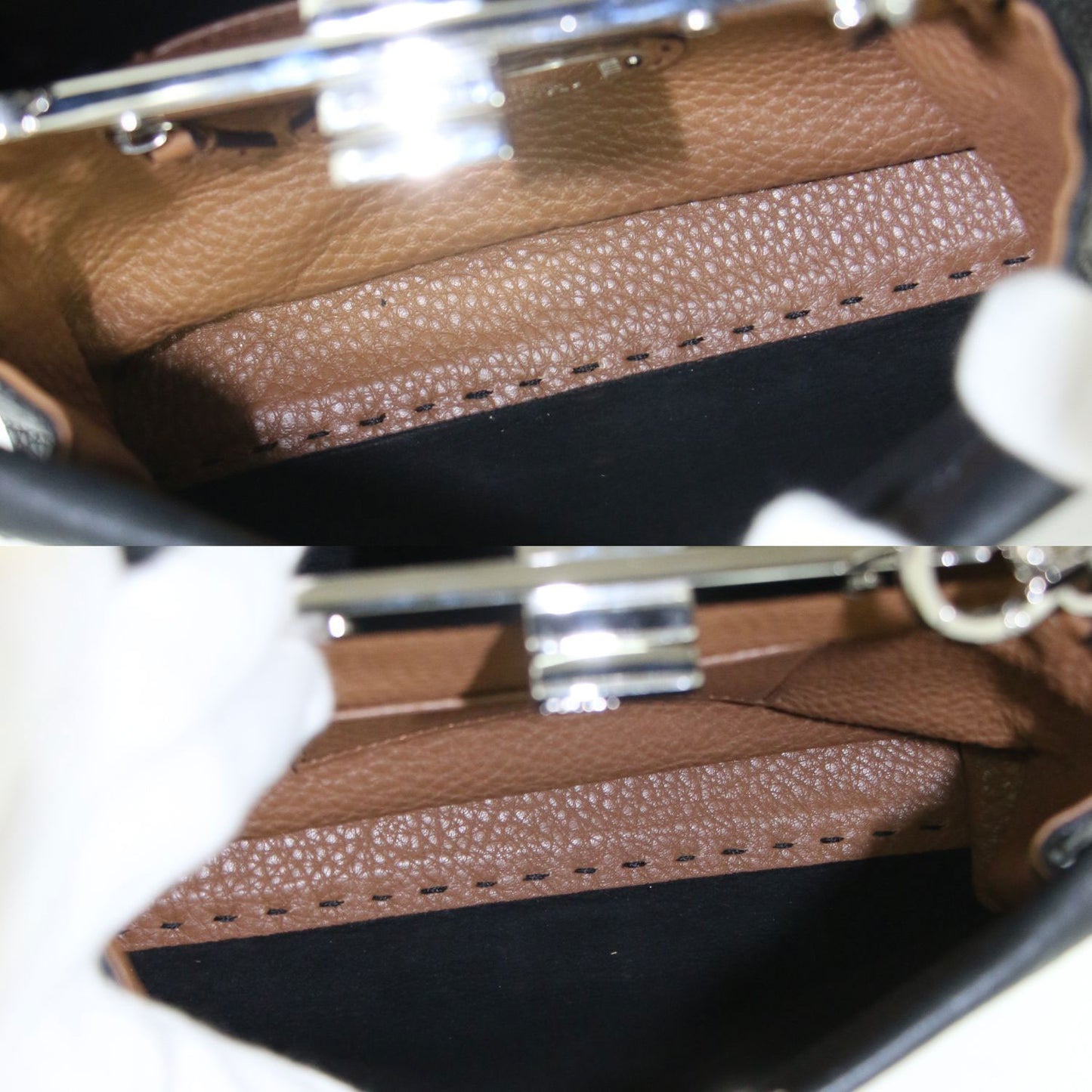 ピーカブー ミニ 8BN244 / ハンドバッグ ショルダー 2WAY クロスボディ メタルパーツ 牛革 セレリア