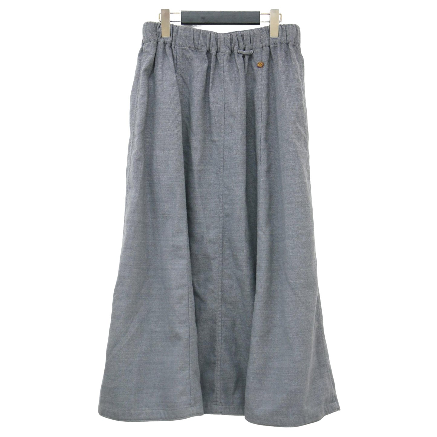 ウールサージのテントスカート / ロング丈 フレア Aライン ウエストゴム ストレッチ