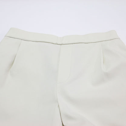 23春夏 ハイテンション タック スリムパンツ / テーパード ウエストゴム ストレッチ