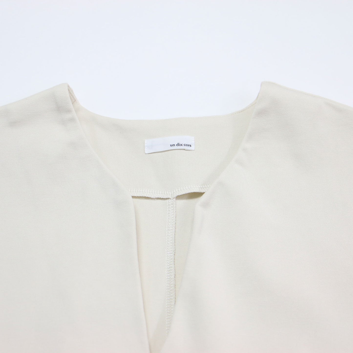 23春夏 カットベスト パンツ セットアップ / ノースリーブ ブラウス イージーパンツ ウエストゴム スリット センタープレス ストレッチ