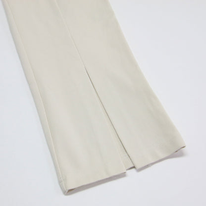 23春夏 カットベスト パンツ セットアップ / ノースリーブ ブラウス イージーパンツ ウエストゴム スリット センタープレス ストレッチ