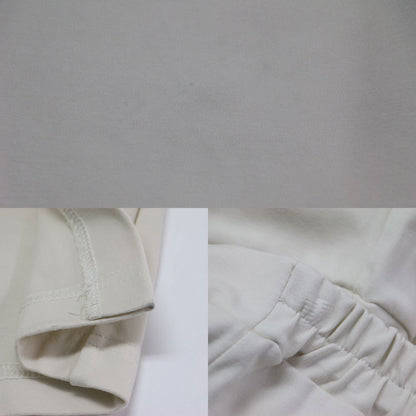 23春夏 カットベスト パンツ セットアップ / ノースリーブ ブラウス イージーパンツ ウエストゴム スリット センタープレス ストレッチ