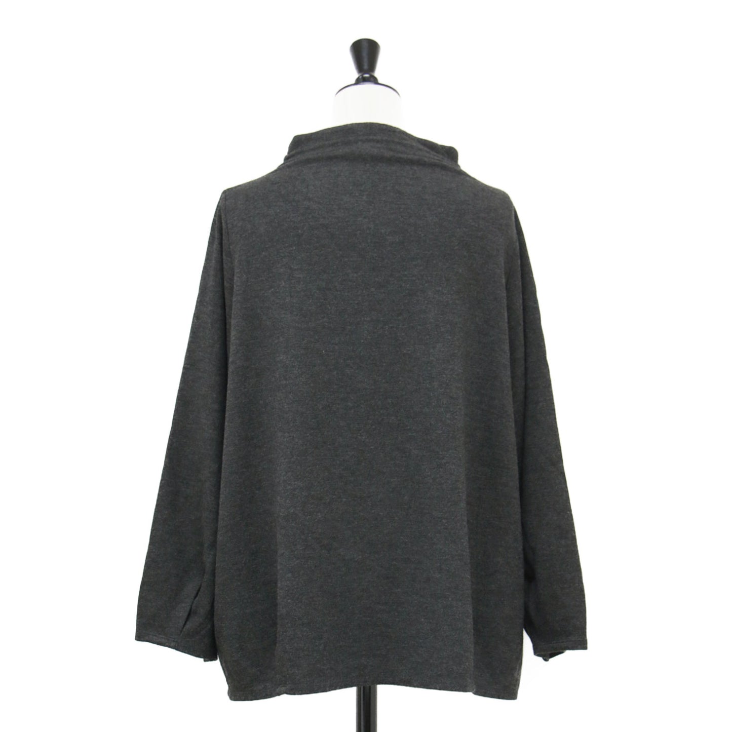 ボトルネック ドローストリング プルオーバー トップス / DOUBLE KNIT LT DRAWSTRING TOP カットソー 長袖