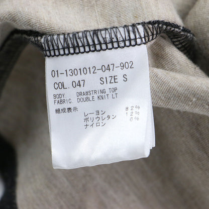 ボトルネック ドローストリング プルオーバー トップス / DOUBLE KNIT LT DRAWSTRING TOP カットソー 長袖