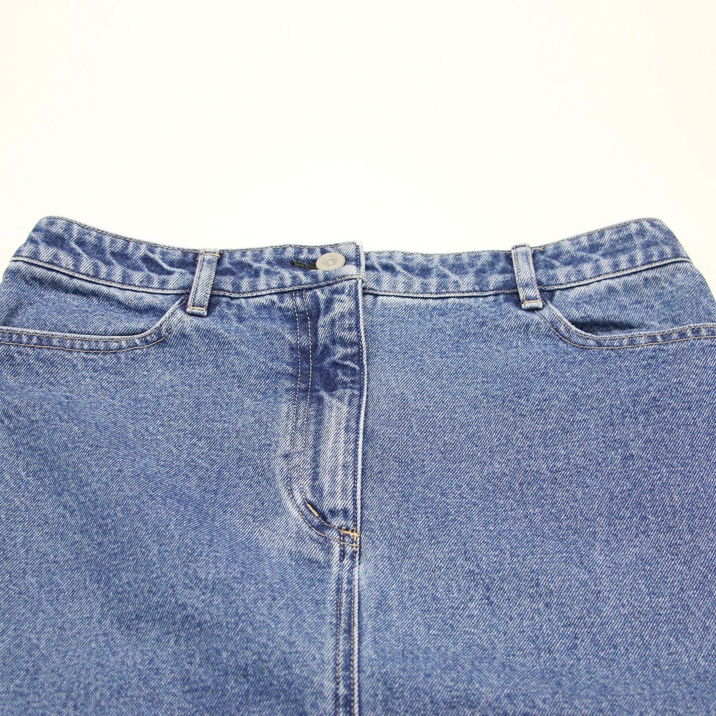 23秋冬 デニム タイト ロング スカート / Iライン スリット コットン