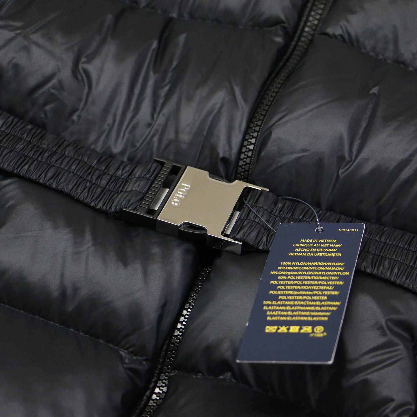 ウォーターリペラント ダウン ジャケット / コート ミドル丈 スタンドカラー フード ウエストベルト 付き フェイクファー ナイロン