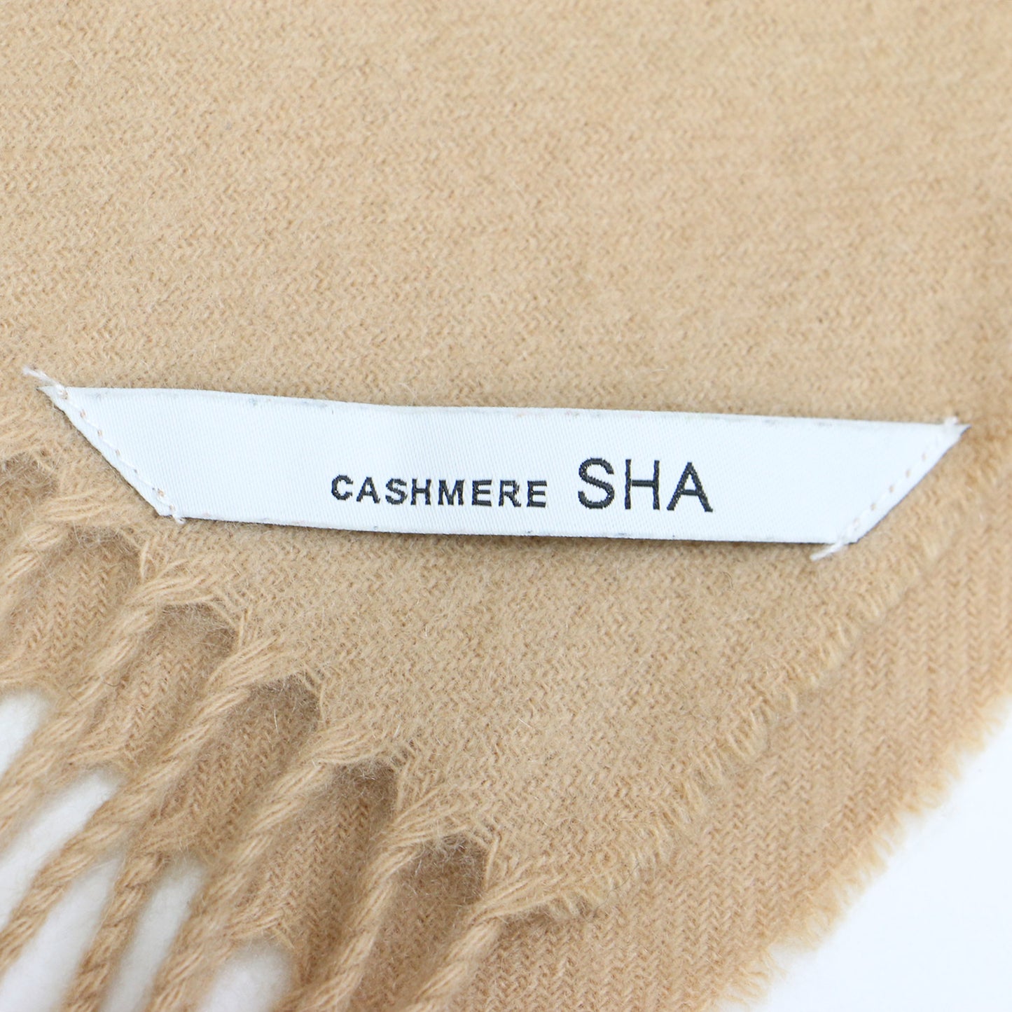 カシミヤ ストール / マフラー 大判 フリンジ