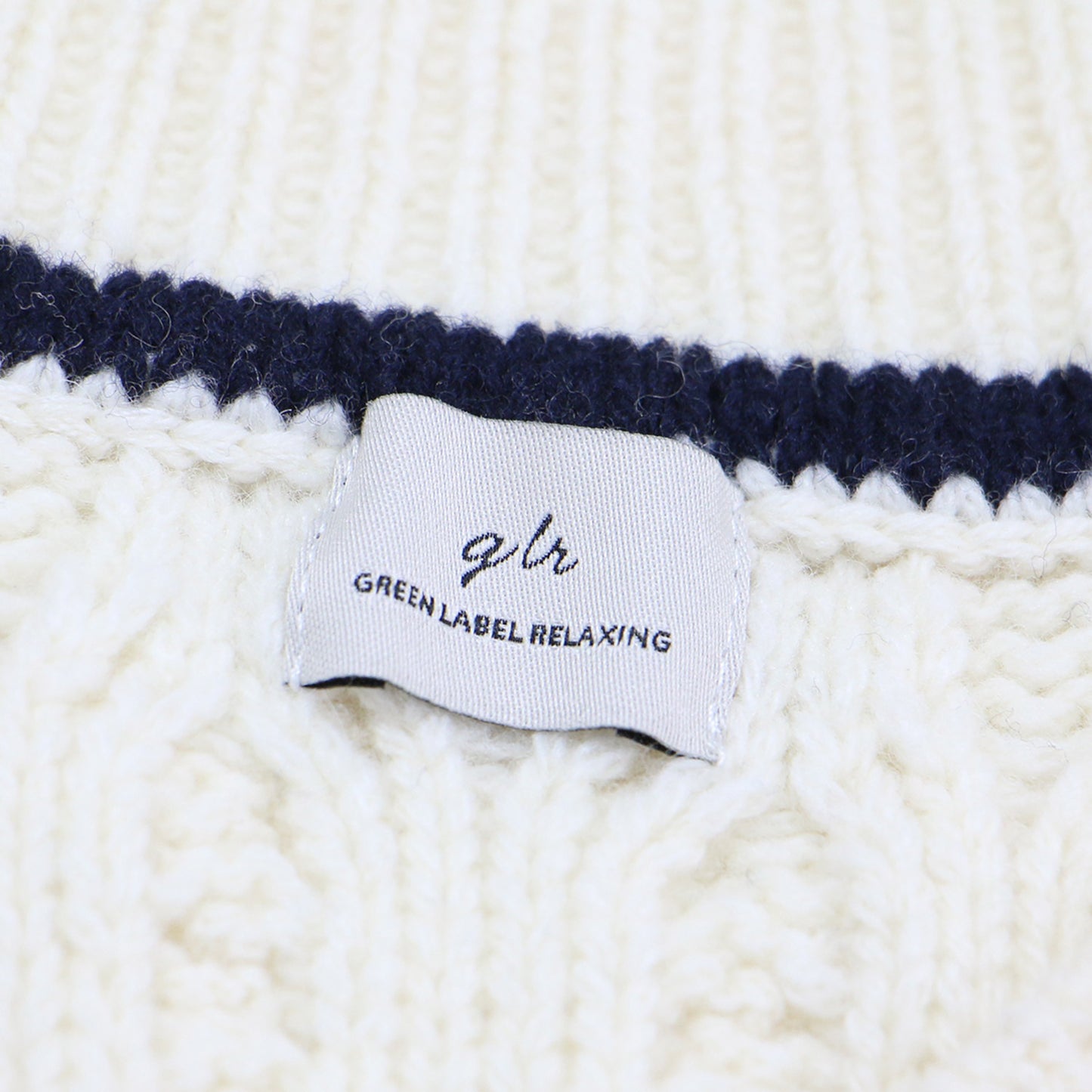 アラン Vネック ニット ベスト / プルオーバー オーバーサイズ ウール