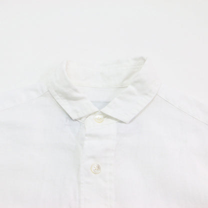 × Spick&Span 別注 リネン 半袖 エンブロイダイリー シャツ / ブラウス レギュラーカラー ワイド