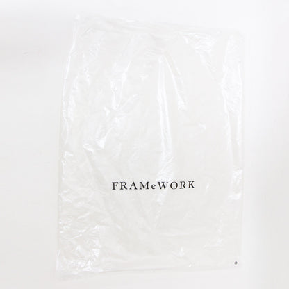 × FRAMeWORK 別注 25春夏 スムースレザー ハンドバッグ / SMOOTH LEATHER STUDENT M KHWL 2 ショルダーバッグ 肩掛け ポーチ付き 牛革