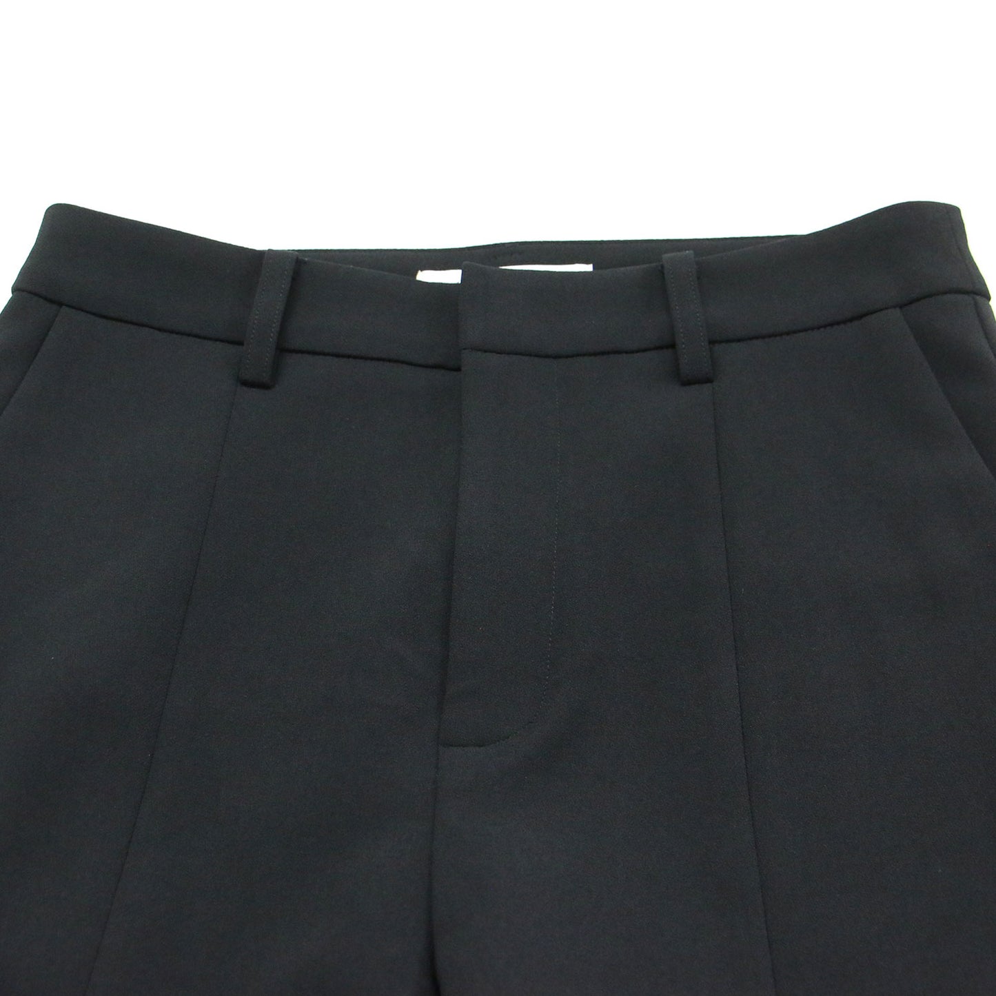 24秋冬 ストレッチ スリット パンツ / Strech Slit Pants ラックス テーパード ハイウエスト ジョーゼット