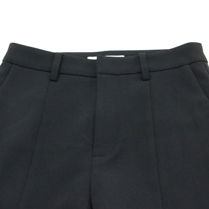 24秋冬 ストレッチ スリット パンツ / Strech Slit Pants ラックス テーパード ハイウエスト ジョーゼット