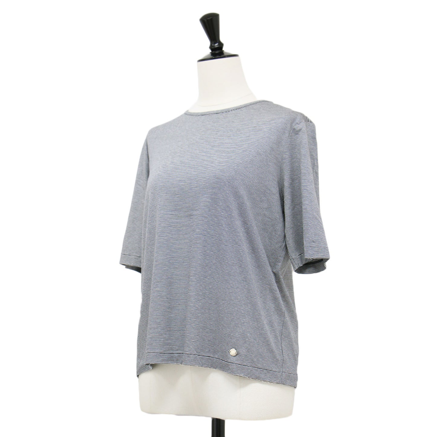 24春夏 コットン ブレンド ボーダー Tシャツ / カットソー 半袖 ハーフスリーブ クルーネック