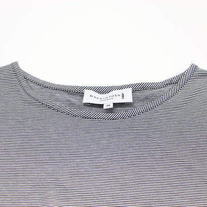 24春夏 コットン ブレンド ボーダー Tシャツ / カットソー 半袖 ハーフスリーブ クルーネック