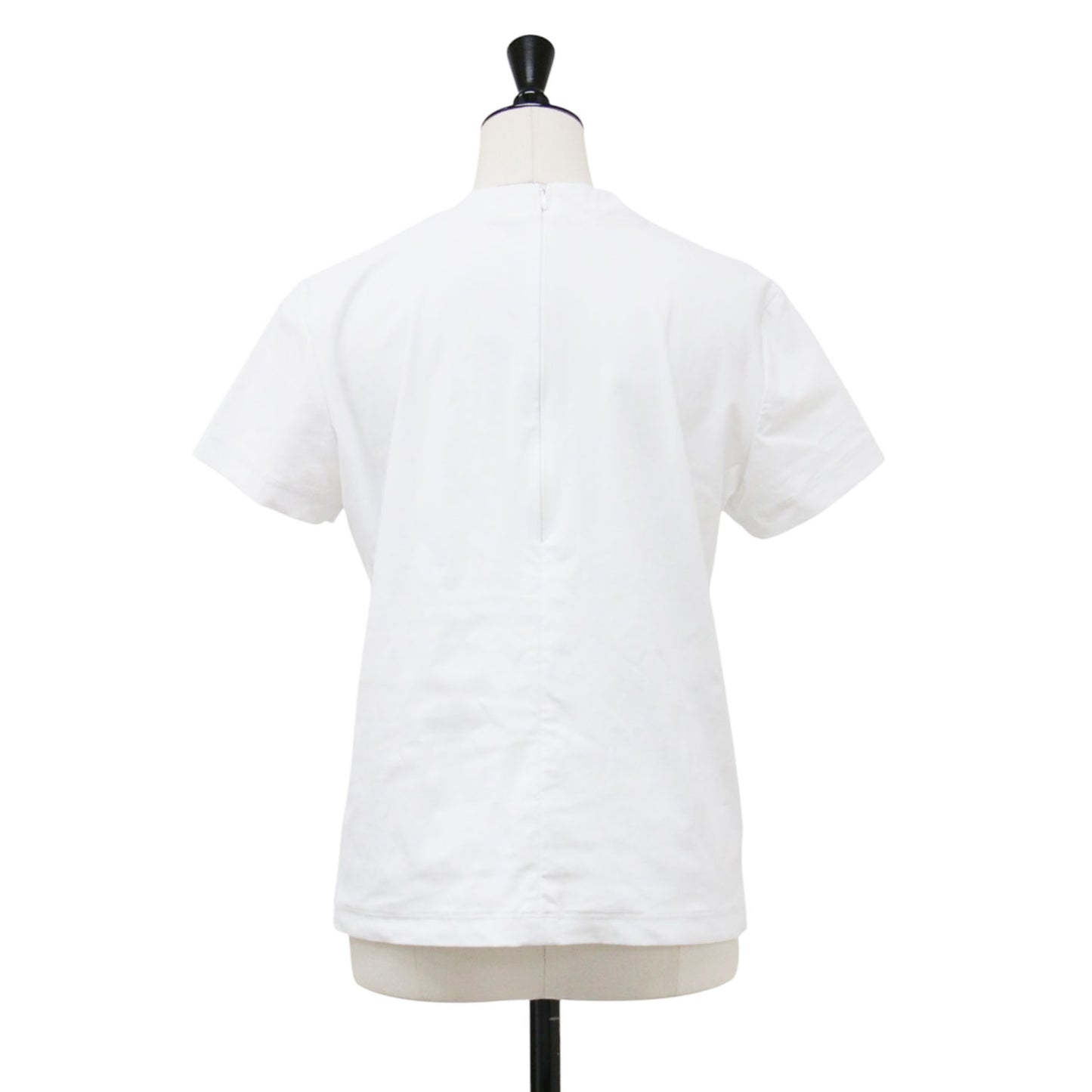 Joie White ミニスタンドネック 半袖 トップス / Tシャツ ジャージー素材