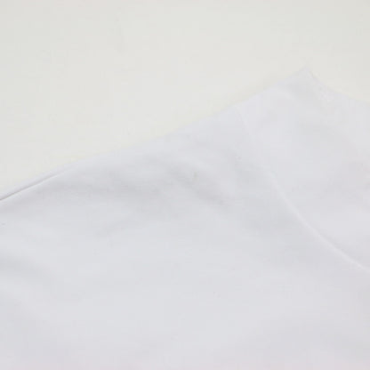 Joie White ミニスタンドネック 半袖 トップス / Tシャツ ジャージー素材