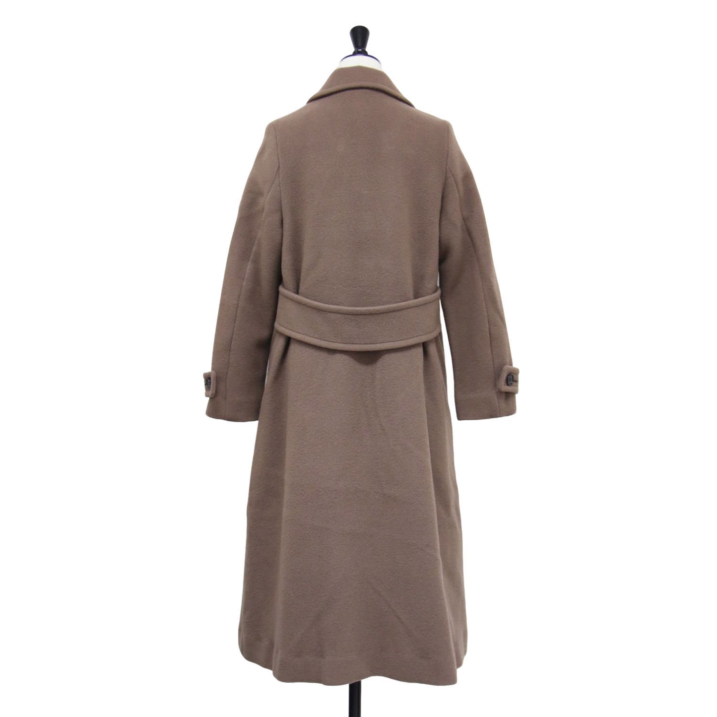 セミフレア ダブル コート / チェスター ロング Vネック ウール