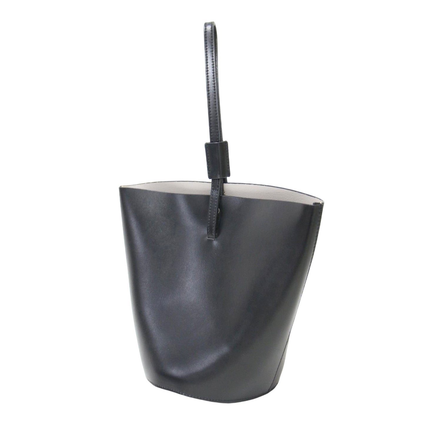 レザー バケツ型 ハンドバッグ / ワンハンドル バケット型