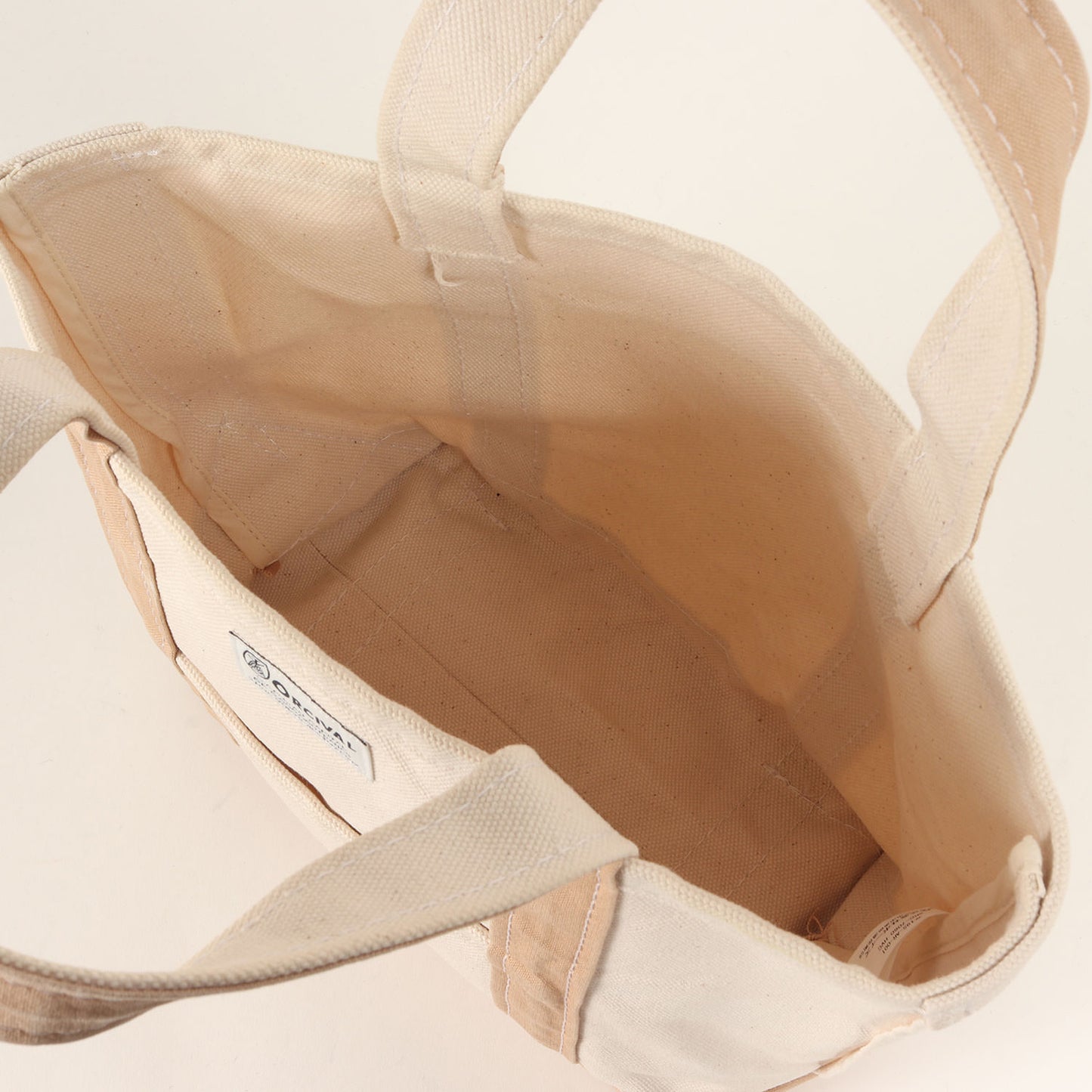 帆布 トートバッグ スモール / HANPU TOTE BAG SMAL ハンドバッグ 配色 キャンバス コットン