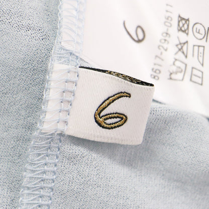 25春夏 コットン ナイロン カラーロック ノースリーブ Tシャツ / カットソー クルーネック シアー