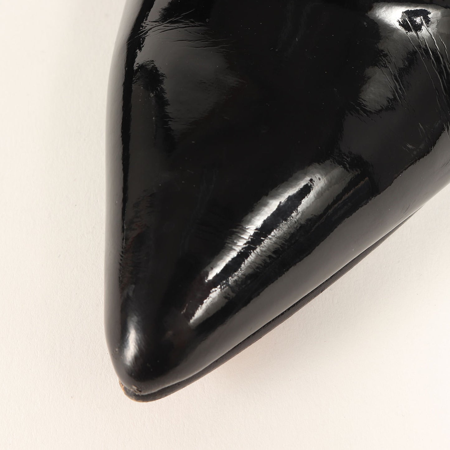 エナメル レザー ダブルストラップ パンプス / バレエシューズ フラット ポインテッドトゥ パテント