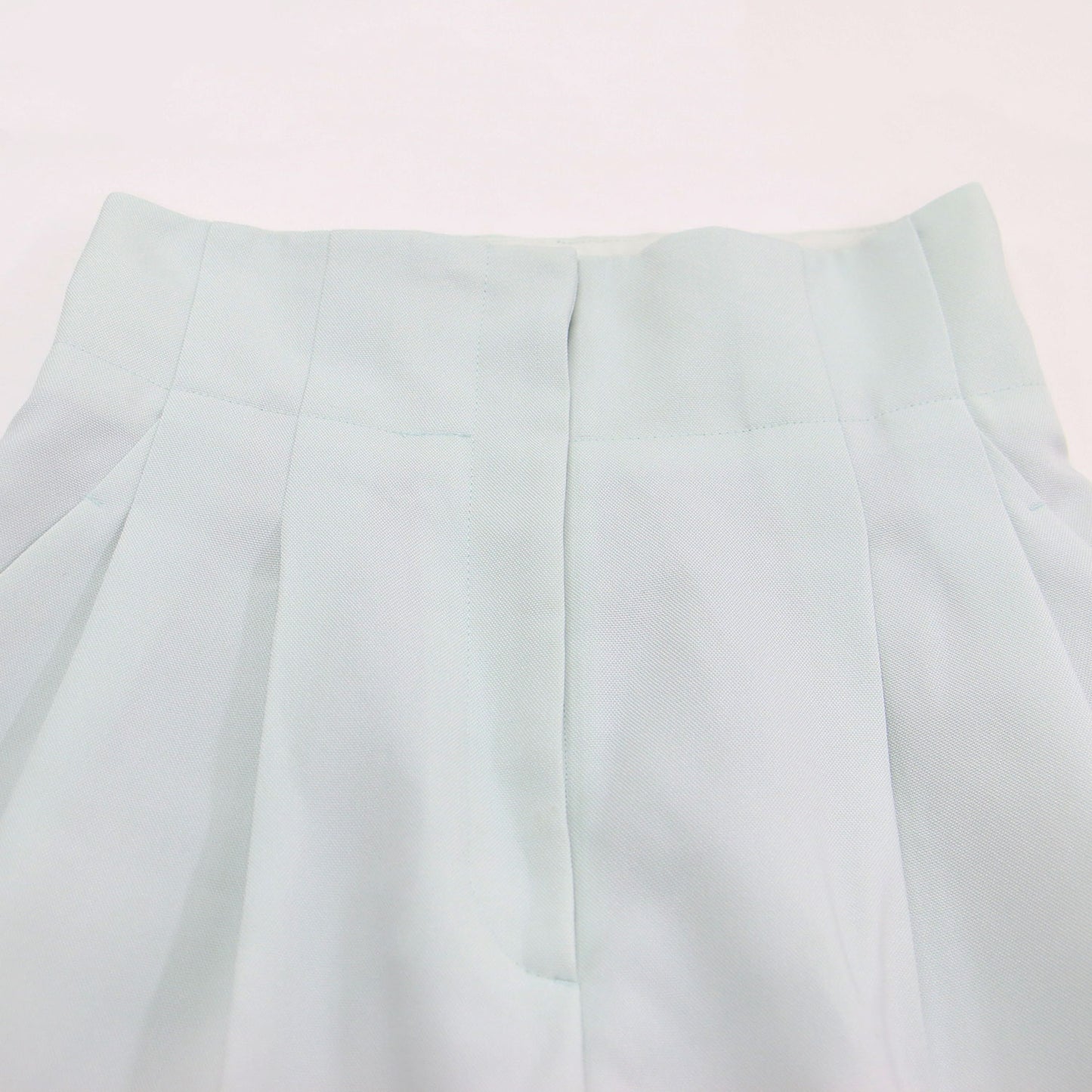 23春夏 ハイウエスト タック ワイド パンツ / スラックス センタープレス