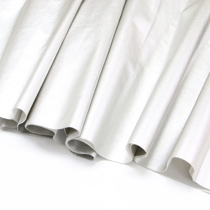 シャイニー ボリューム スカート / ロング丈 ギャザー フェイクレザー