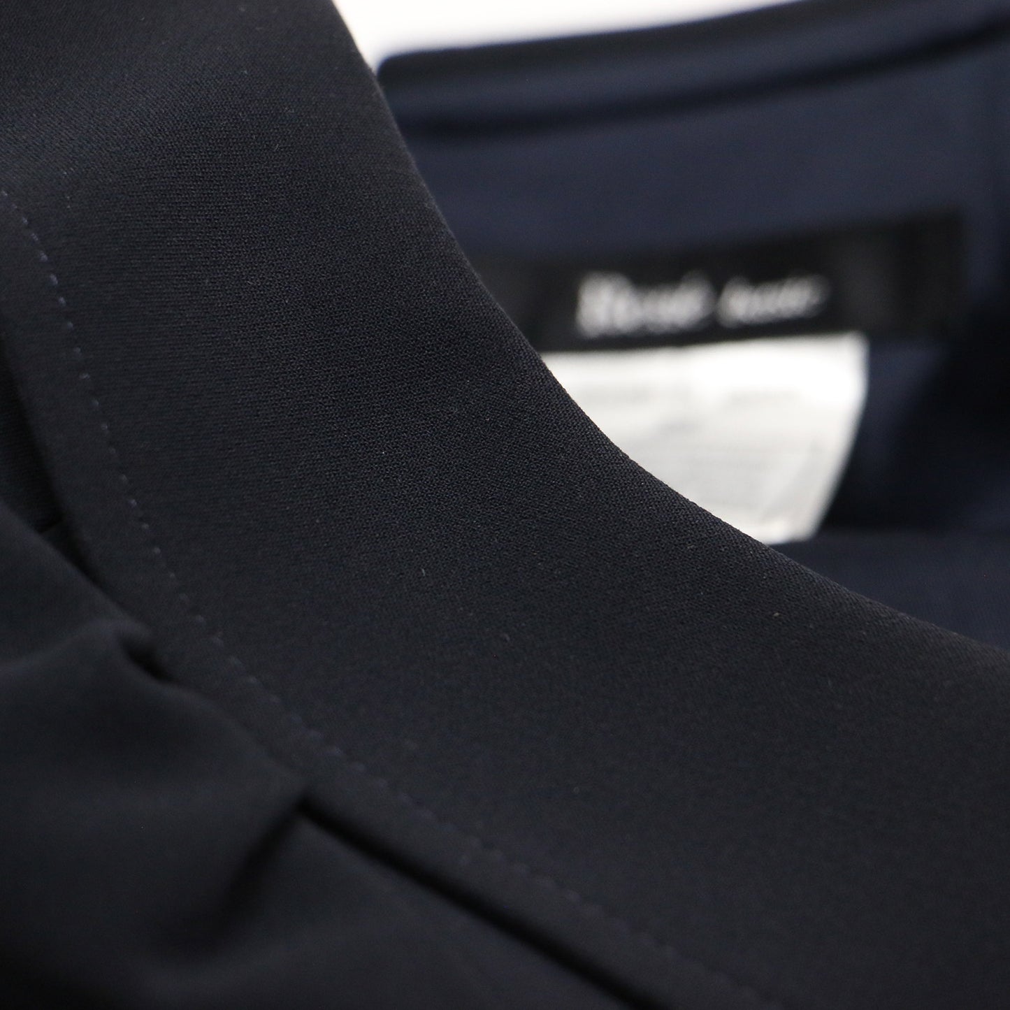 22秋冬 リボン付 タフタ ドッキング ワンピース / ミディ丈 ニット ハイネック 長袖 切替 ギャザー ウール