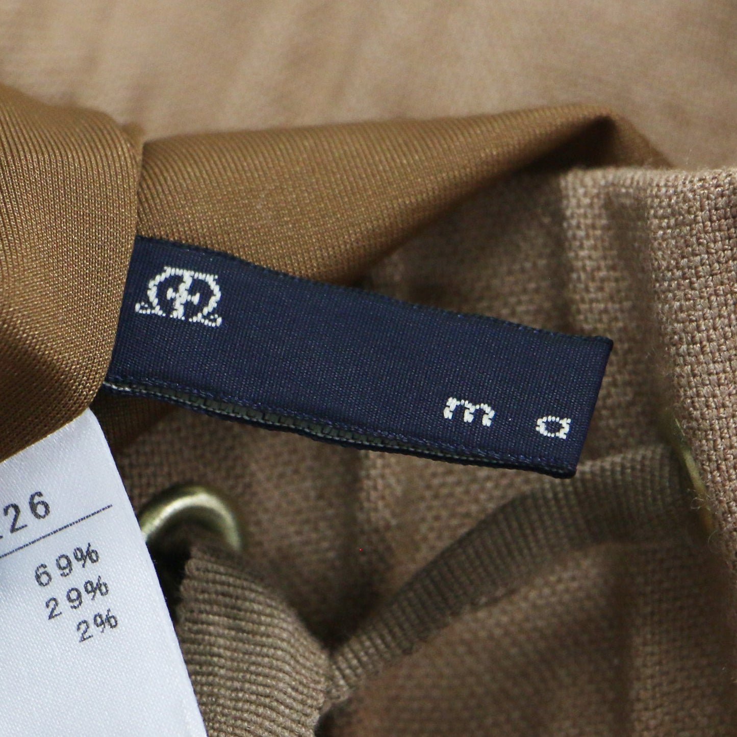 テーパード プルオン パンツ / スラックス タック センタープレス ウエストゴム ウール