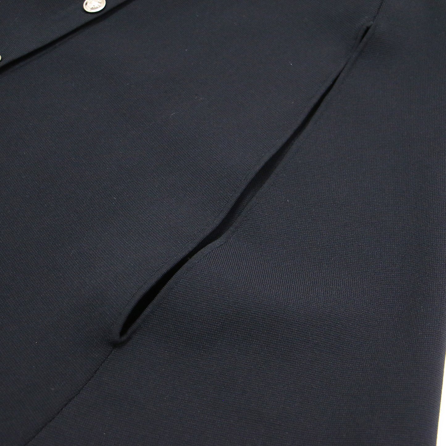 23秋冬 ケープ カーディガン / ポンチョ ニット Aライン クルーネック メタルボタン