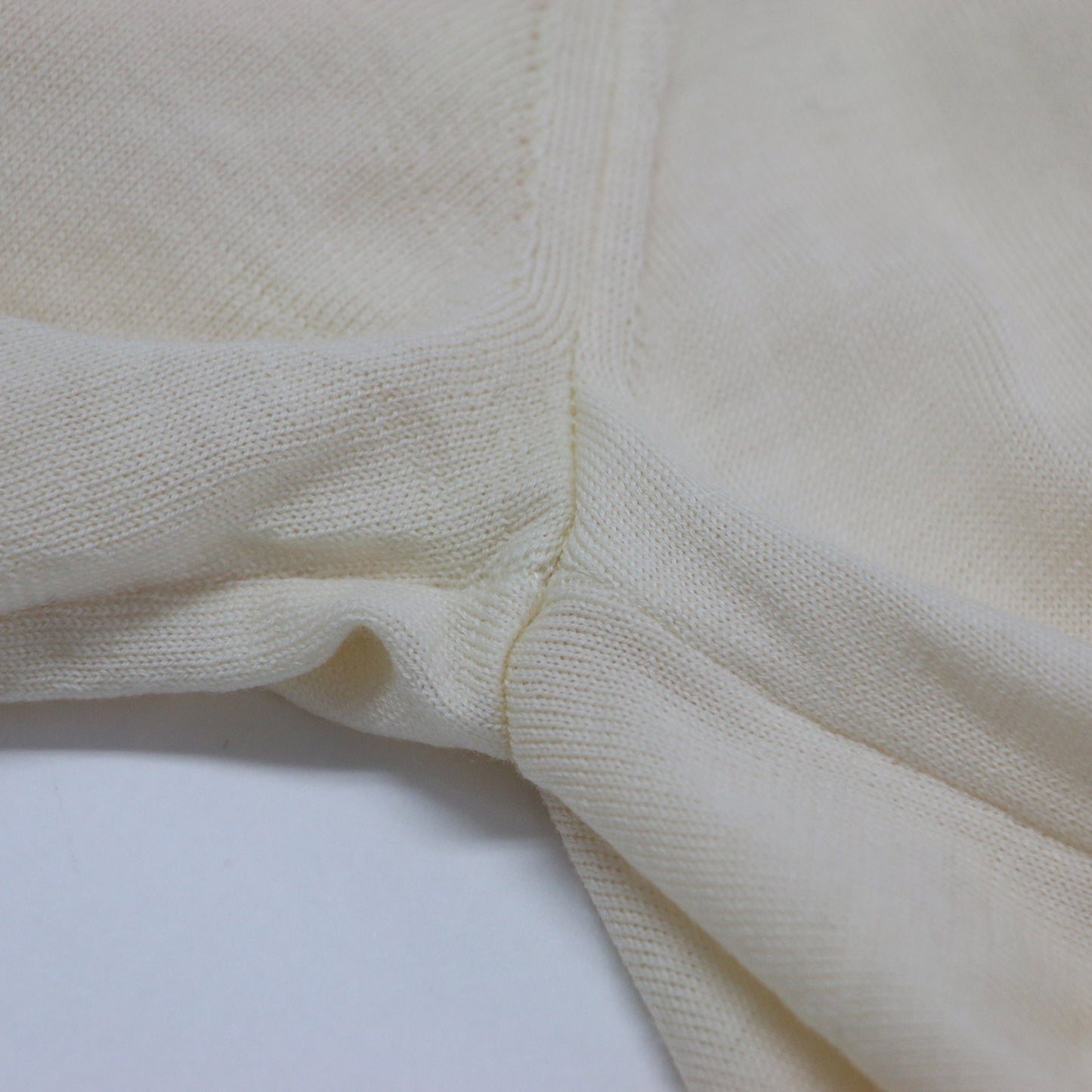 ウール Vネック カーディガン / ニット ミドル丈 長袖 ハイゲージ