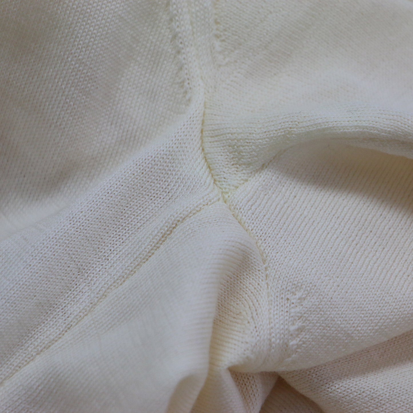 ウール Vネック カーディガン / ニット ミドル丈 長袖 ハイゲージ