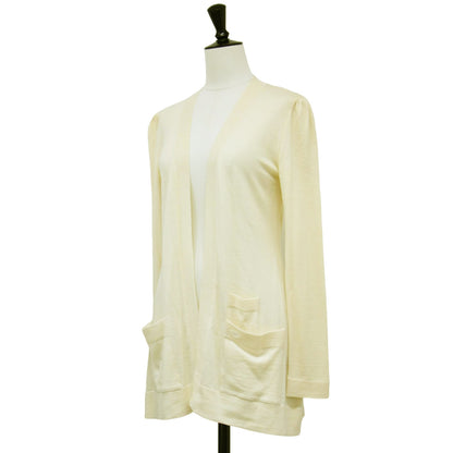 ウール Vネック カーディガン / ニット ミドル丈 長袖 ハイゲージ