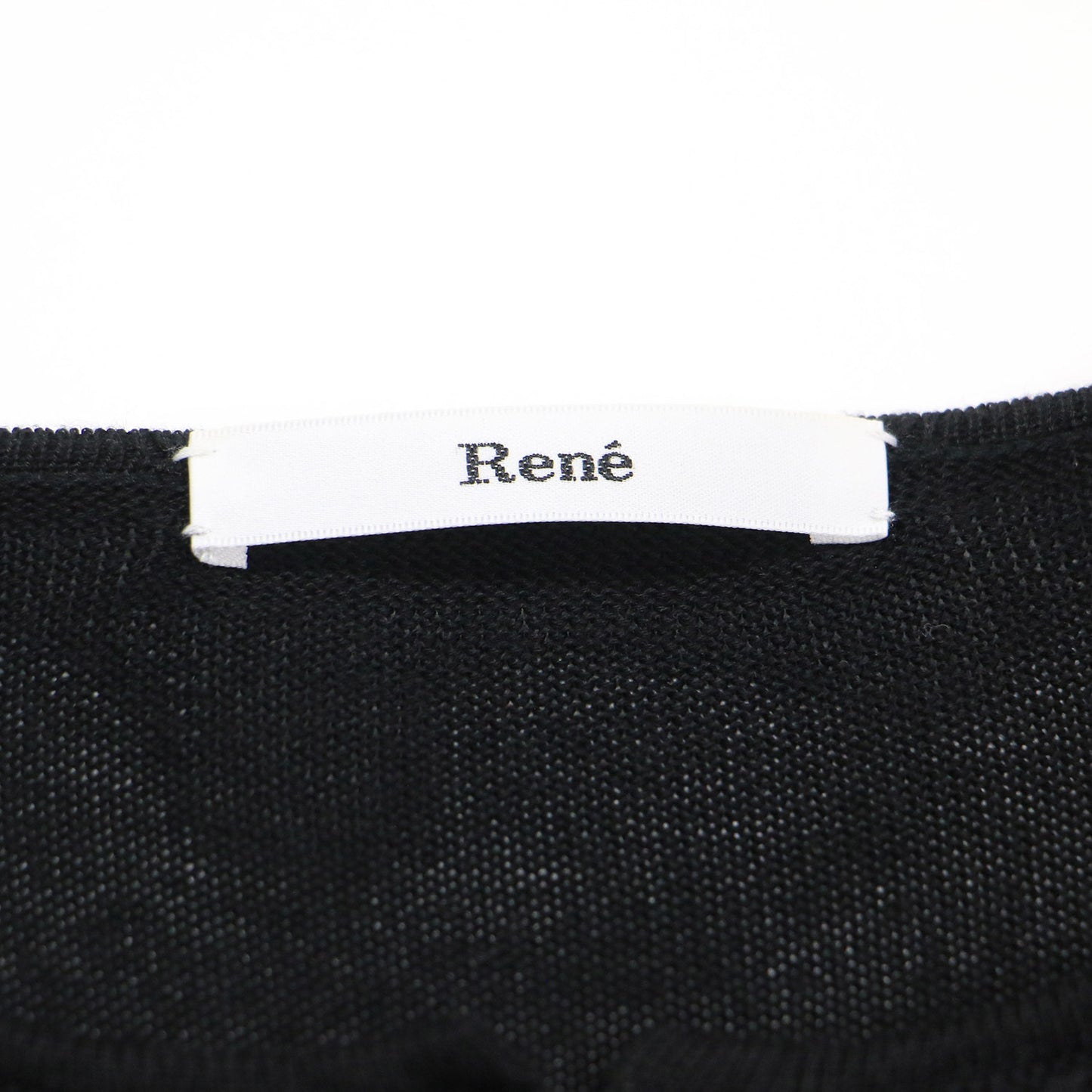 レース付き ショート丈 カーディガン / ニット 長袖 ラウンドネック レースアップ リボン ウール