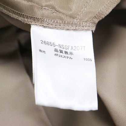 タック ミディ スカート / 膝丈 Aライン グログラン