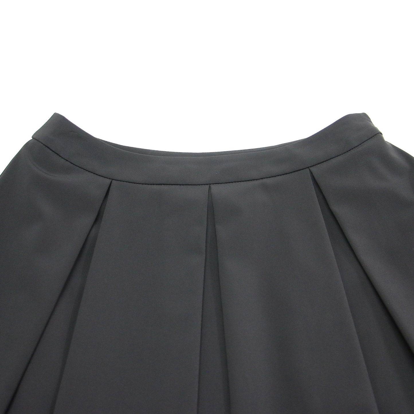 ビーズ付き バルーン スカート / ミディ丈 タック Ａライン