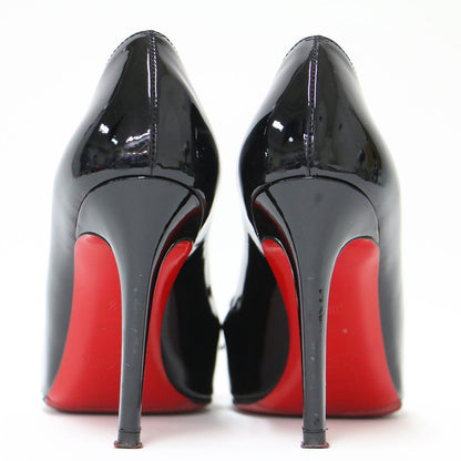 パテント レザー リボン パンプス / ハイヒール ラウンドトゥ エナメル