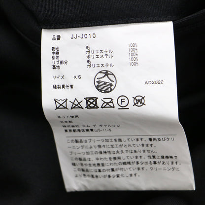 21秋冬 バックプリーツ MA-1 ポンチョ コート / アウター ブルゾン ミドル丈 ジップアップ Aライン リブ ウール