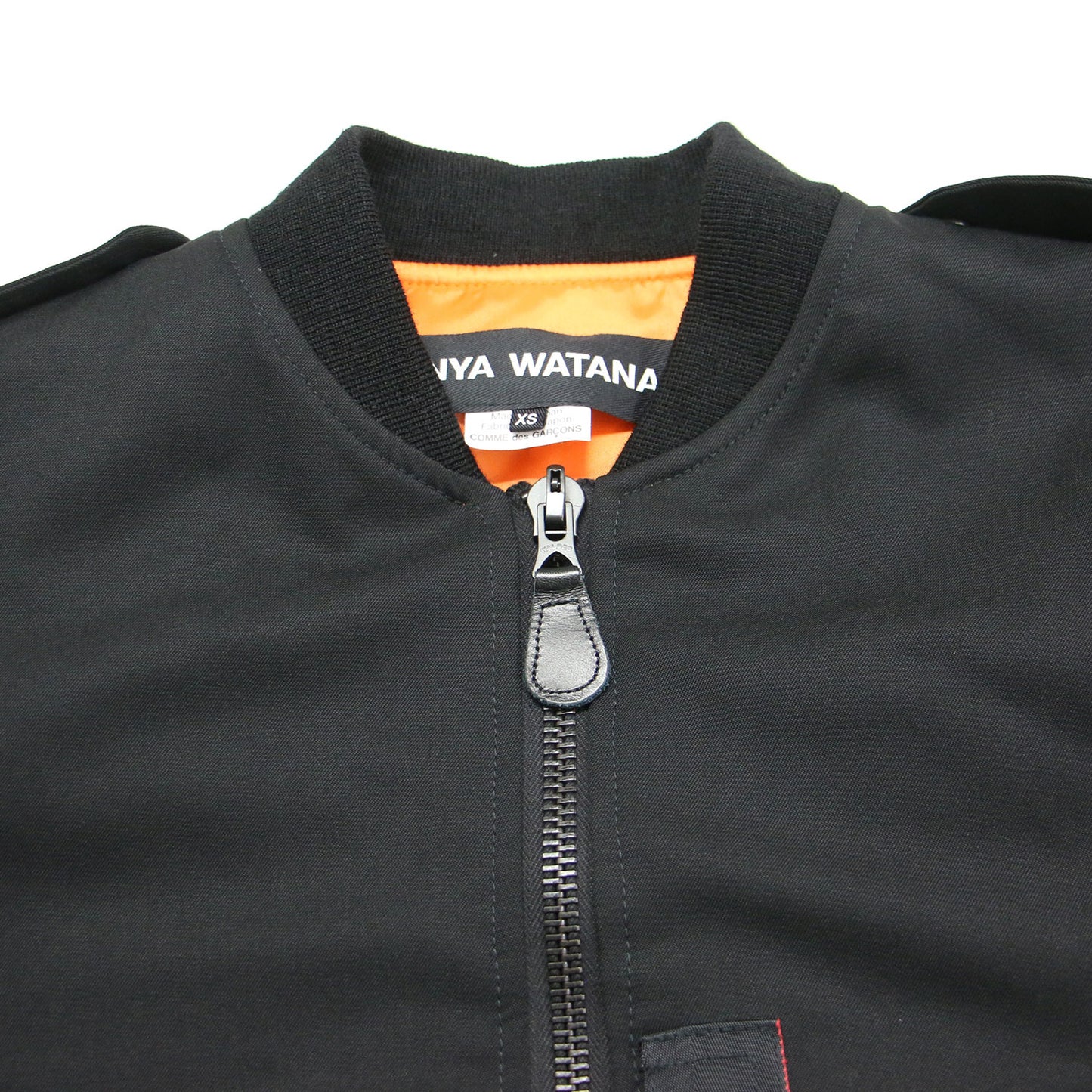 21秋冬 バックプリーツ MA-1 ポンチョ コート / アウター ブルゾン ミドル丈 ジップアップ Aライン リブ ウール