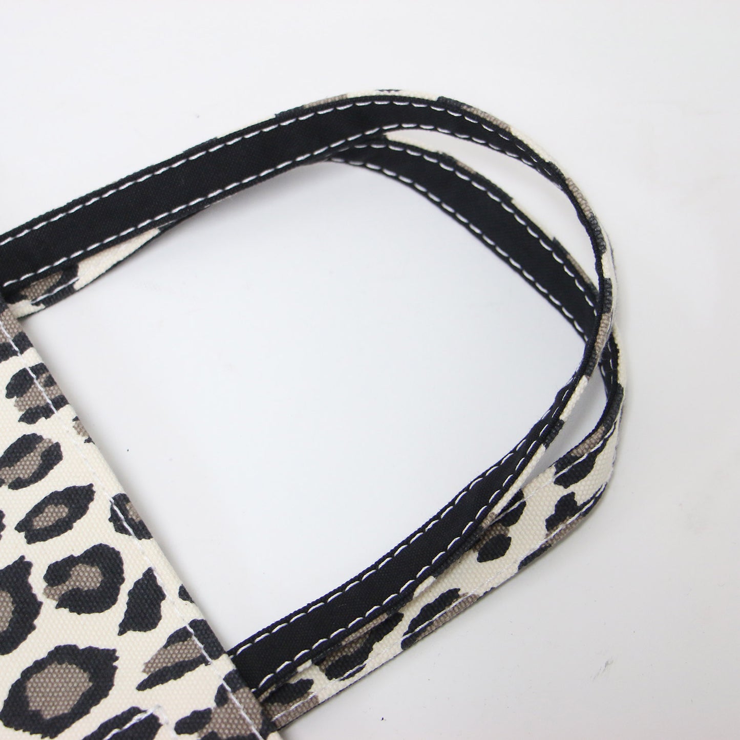 ペーパー レオパード プリント トートバッグ / PAPER LEO ハンドバッグ ヒョウ柄 キャンバス コットン