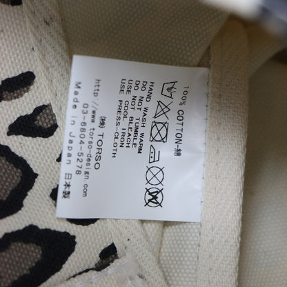 ペーパー レオパード プリント トートバッグ / PAPER LEO ハンドバッグ ヒョウ柄 キャンバス コットン