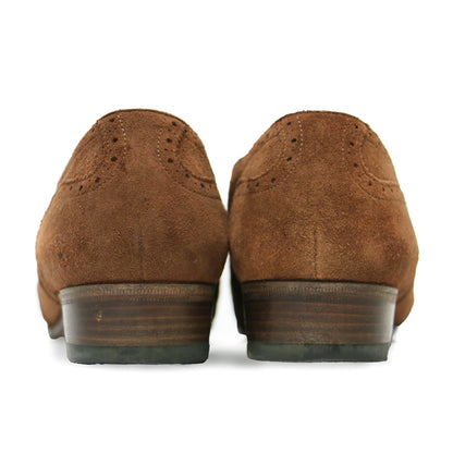 スエード レースアップ ウィングチップ シューズ / フラット タッセル レザー ヴィンテージ