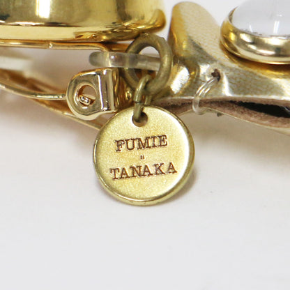 ガラス リーフ イヤリング / glass leaf earring 両耳用 クリア 塩化ビニール