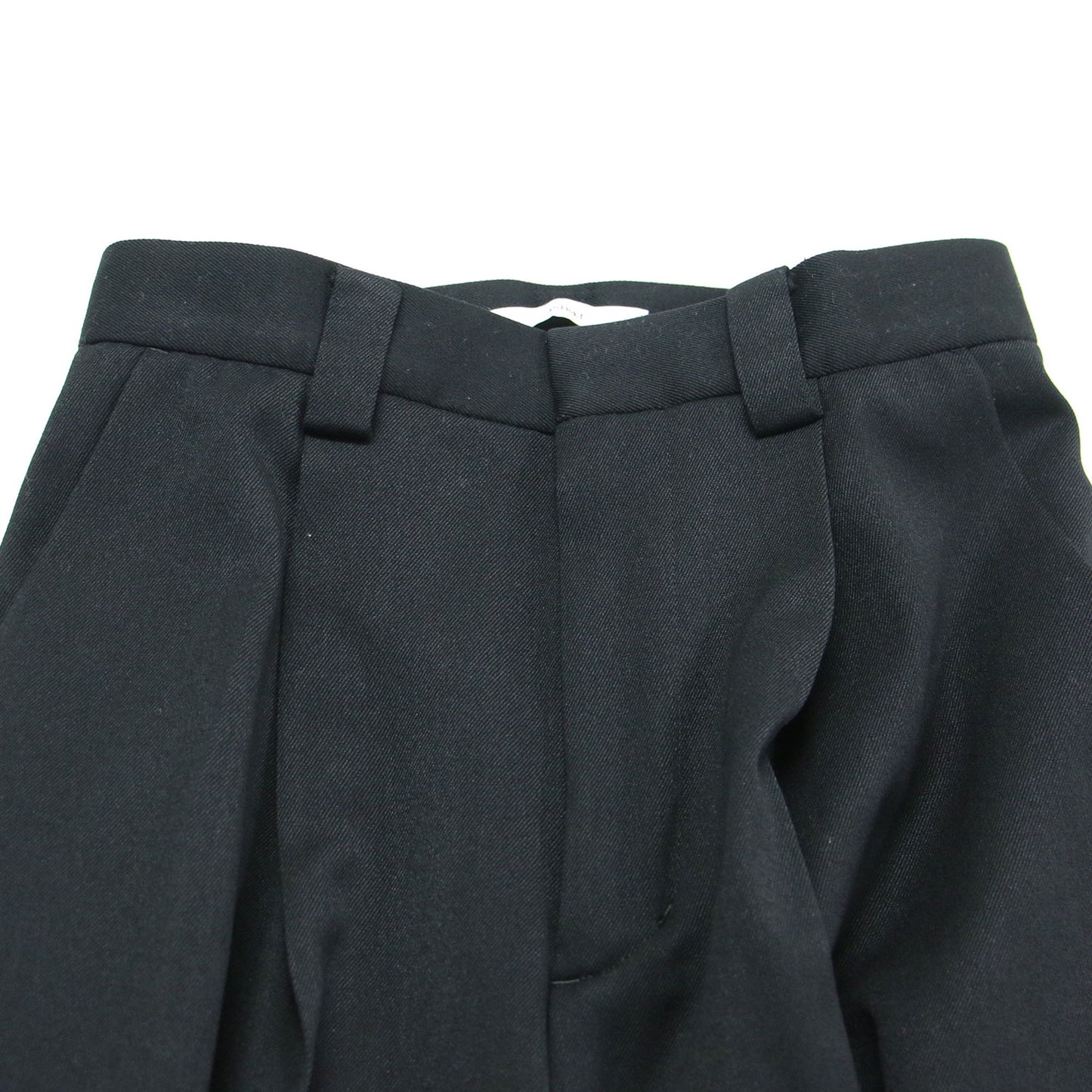 20秋冬 ドローコード カーゴパンツ / ストレート 裾絞り タック センタープレス ウール