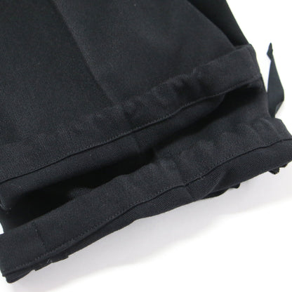 20秋冬 ドローコード カーゴパンツ / ストレート 裾絞り タック センタープレス ウール