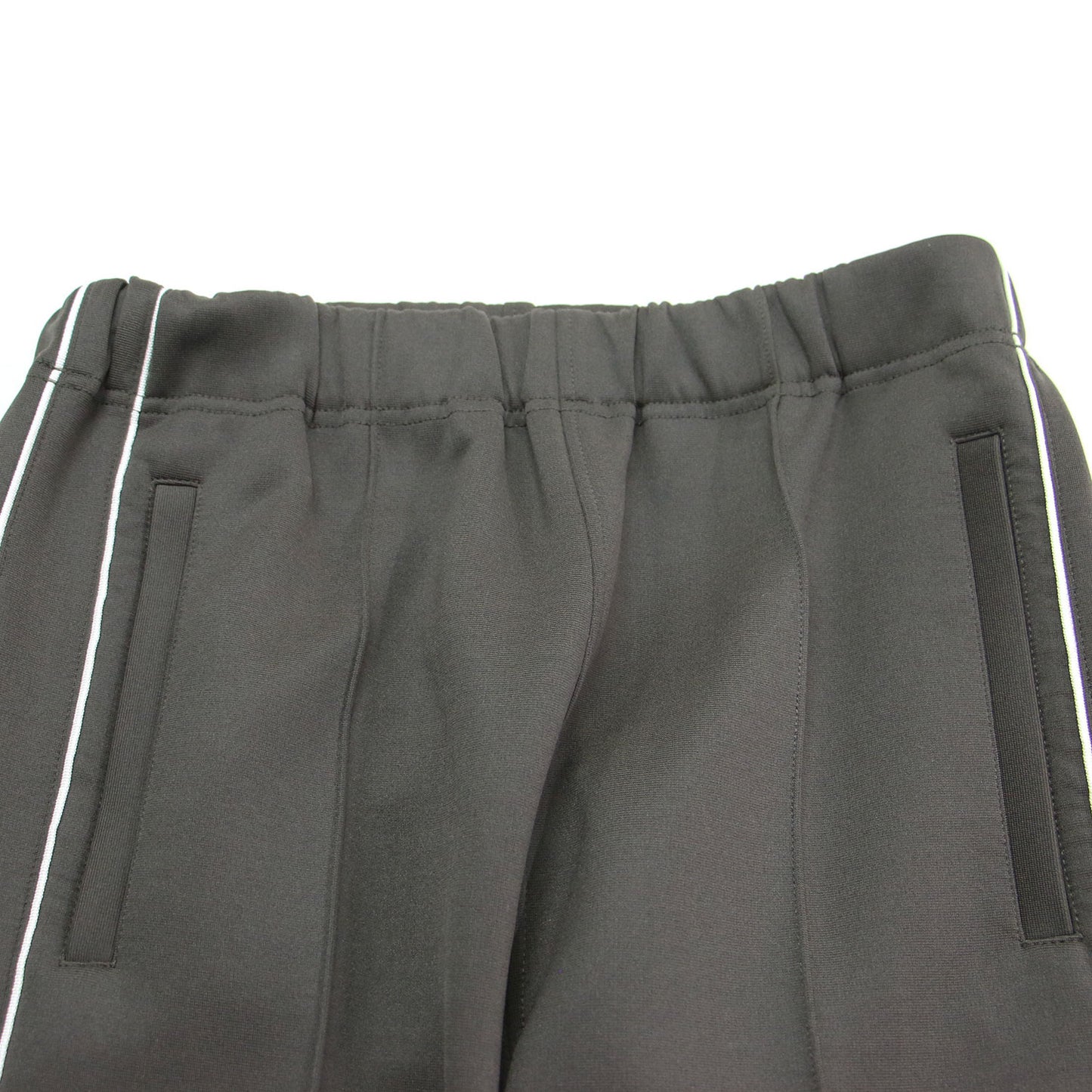 22秋冬 裾ボタン トラック パンツ / ジャージ テーパード ウエストゴム サイドライン