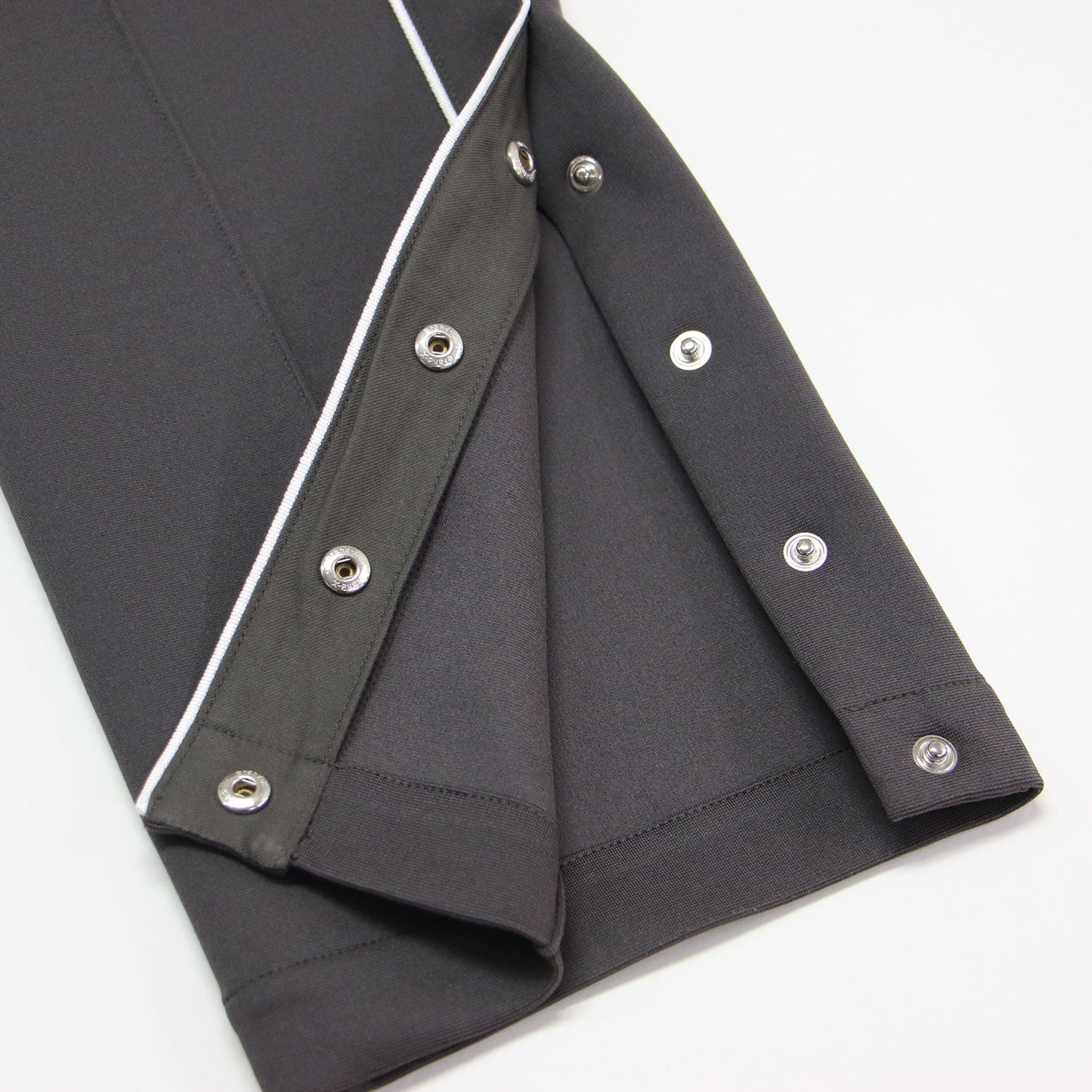 22秋冬 裾ボタン トラック パンツ / ジャージ テーパード ウエストゴム サイドライン