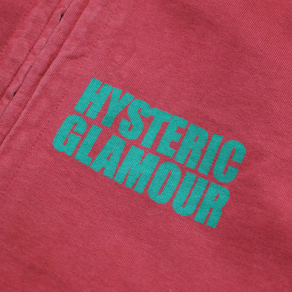 ロゴ グラフィック プリント ジップ パーカー / HIGH VOLTAGE 1984 フーディ スウェット 長袖 裏毛 コットン